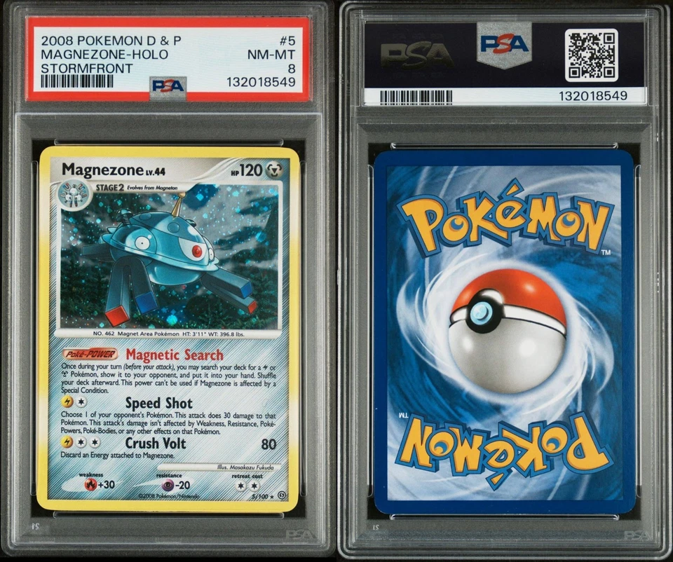 Magnezone 5/100 Stormfront Holo - NM PSA 8 - Image 3 of 3