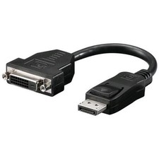 Goobay Cavo Monitor DisplayPort Maschio a DVI-D Femmina 20 cm Nero