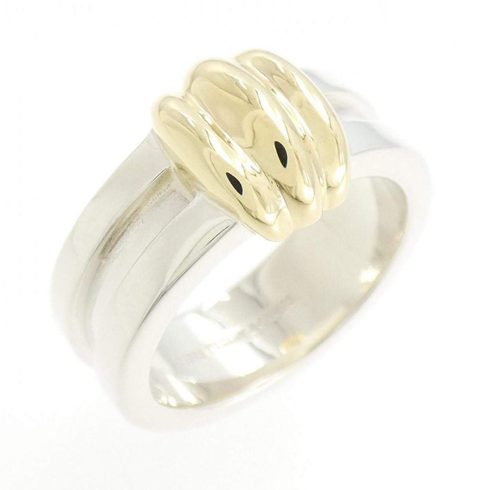 Vintage Tiffany & Co 925 Silver 18K Gold Ring #260-006-183-2428