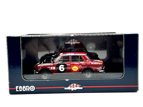 1/43 Ebbro Nissan Bluebird Datsun 411 East Africa Safari Rally 1966 Diecast - Picture 24 of 24