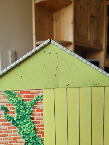 Altes Puppenhaus aus USA, 50er Jahre, Midcentury, Blech, bedruckt - Bild 13 von 20