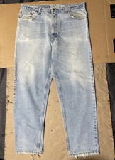 VINTAGE Levis 550 Jeans Mens 40x30 Blue Denim Relaxed Fit Tapered Leg USA MADE