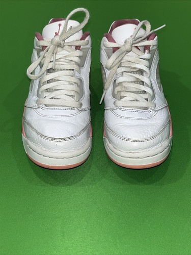 Air Jordan 5 retrò basso realizzato per la sua bacca del deserto DX4389-116 giovane taglia 2Y - Foto 4 di 8