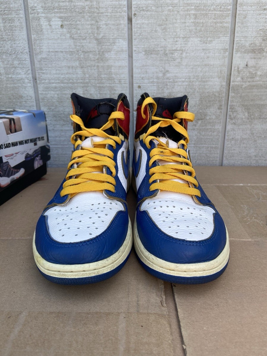 Yellow Union Jordan Storm Blue Union LA X Air Jordan Retro High