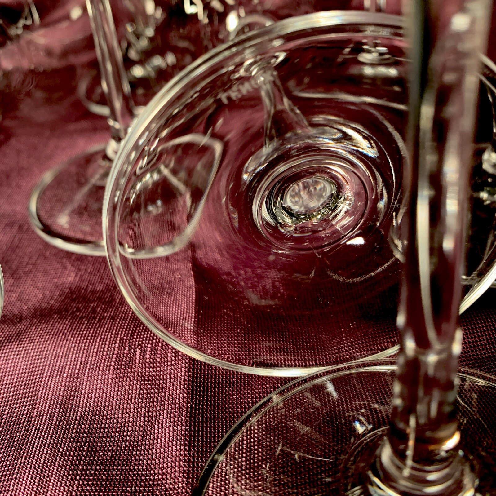 Stunning Set Of 10 Vintage Lenox Crystal Tuscany Style Classic Red Wine