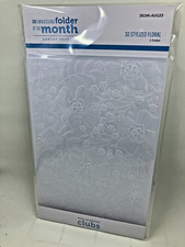 SPELLBINDERS 3-D EMBOSSING FOLDER OF THE MONTH- AUG 2023 -"3D STYLIZED FLORAL"