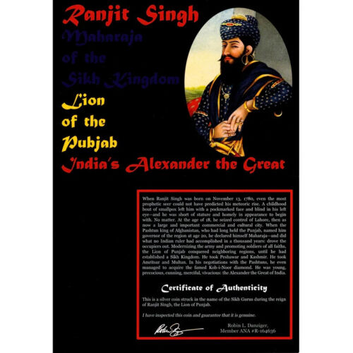 Löwe des Punjab: Indiens Alexander der Große - Silbermünze (Album) ED - Bild 2 von 2