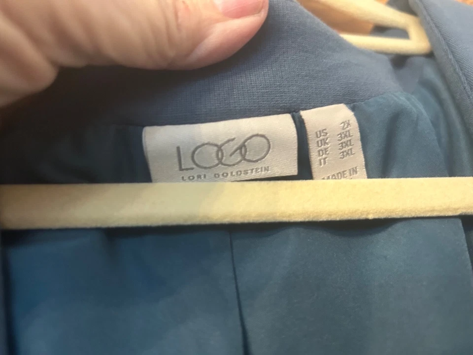 Chaqueta Logo by Lori Goldstein 2x verde azulado Foto 2 de 4