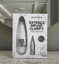 BeautyBio GLOfacial Hydro-Infusion Deep Pore Cleansing With Blue LED New Sealed
