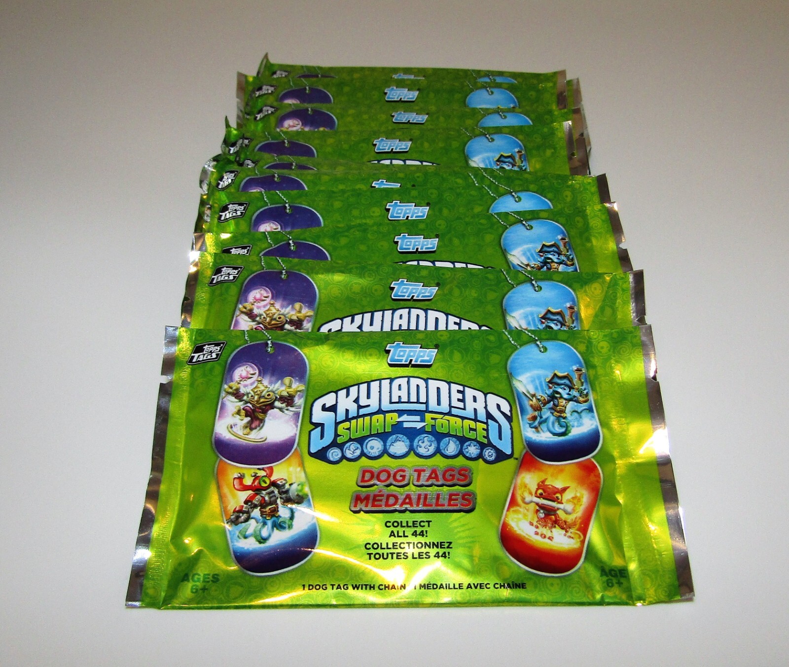 TOPPS SKYLANDERS SWAP TEAM DOG TAGS BUNDLE OF (12) NEW SEALED PACKS ...