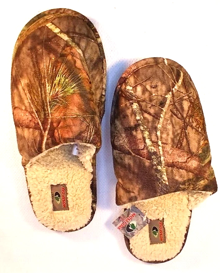 MOSSY ДУБ МУЖСКОЙ РАЗМЕР 7-8 С ПОДКЛАДКОЙ ПОДНОЖКИ КАМУФЛЯЖ СКОЛЬЖЕНИЯ НА ПОТЕРТОСТИ ТАПОЧКИ НОВЫЙ #1080 - Изображение 3 из 3