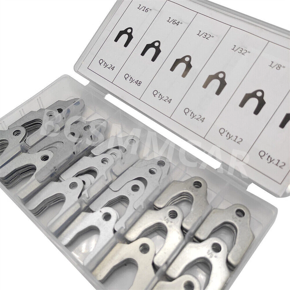 144Pcs Car Body Shim Assortment Alignment Shim 4 Size Assorted Set W/Storage Box Foto 4 de 4