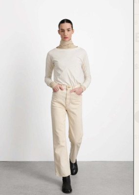 NWOT Brand B Sides High-Rise Straight Leg Jeans Off White Size 29 $395