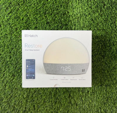 Hatch Restore Maquina de sonido, rutina sueno personal, reloj despertador. NEW