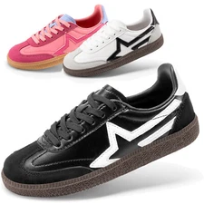 Kids Boys Girls Retro Sneakers Casual Shoes Lace up School Street Walking Shoes