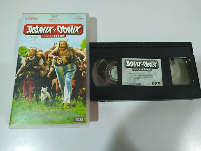 Asterix And Obelix Against Caesar Depardieu - VHS Tape Spanish