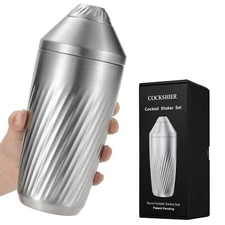 Cocktail Shaker Bar Set - Innovative Premium Vacuum Insulated Stainless Steel...