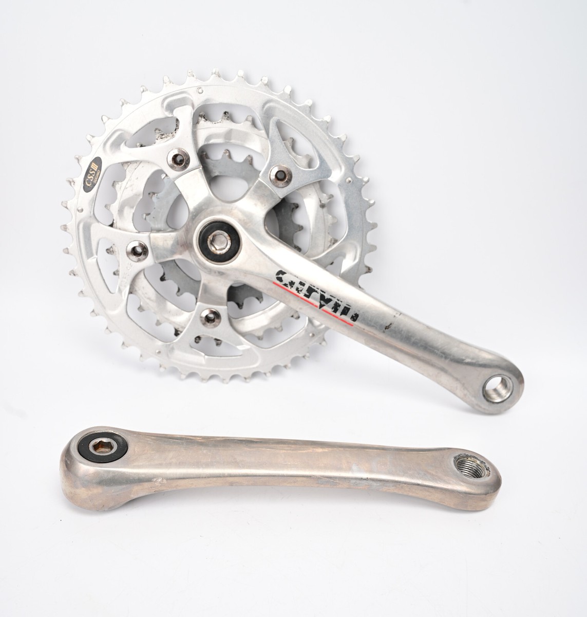 パーツ SUGINO RD2 TRIPLE CRANK VINTAGE SILVER Sugino RD2 Track crankset | Retrogression