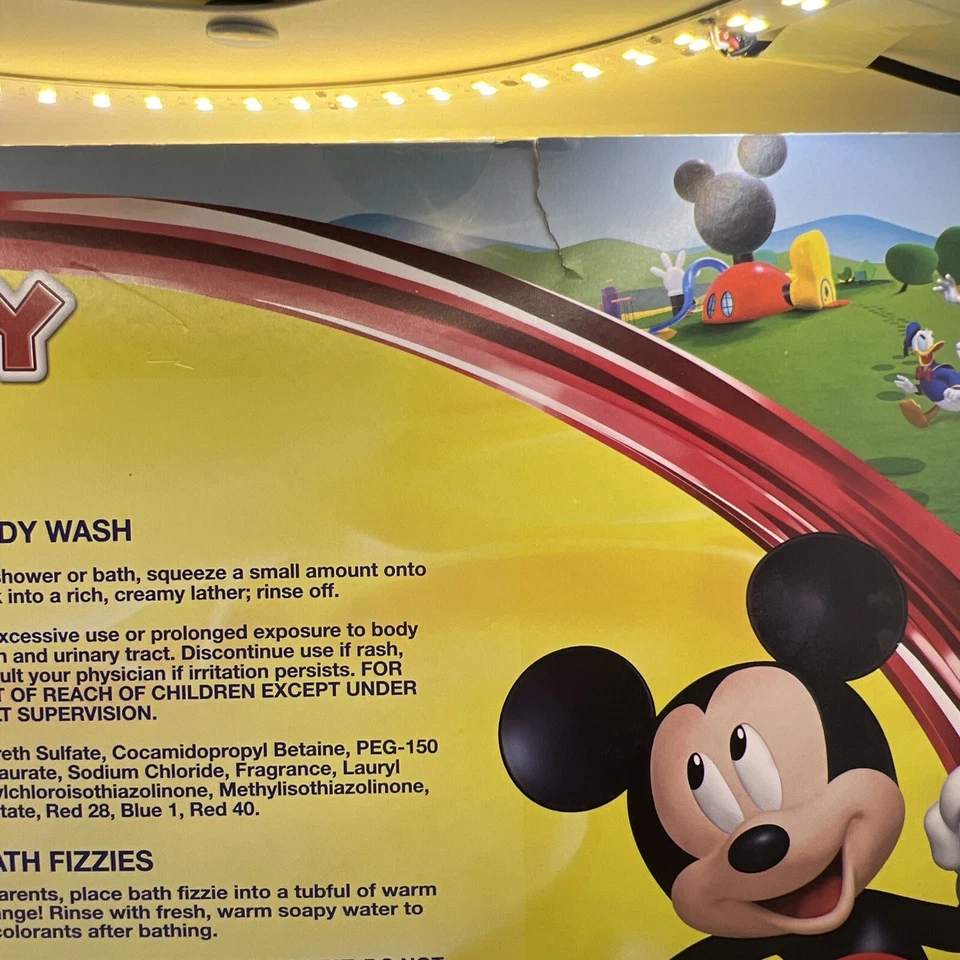 Mickey Mouse Bath Time Ring Toss Game and Body Wash Set Disney Junior - Image 4 of 4