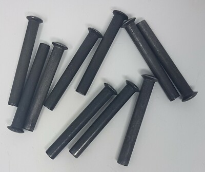 10 x Nieten für Schaufel Spaten Gabelstiel Reparatur 44mmx6mm Rechen Hacke Gartenspaten 