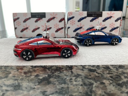 2023 NO. 5 & NO. 6 PORSCHE DESIGN LTD HANDMADE CHRISTMAS HOLIDAY ORNAMENTS. NIB. - 第 8/13 張圖片