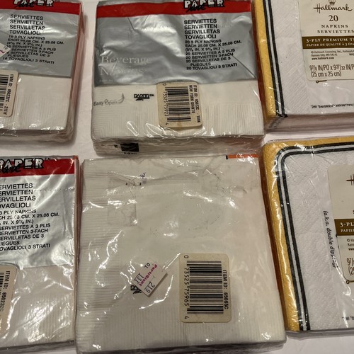 NFL Cocktail Napkins 16 & 20 Count Bears, Giants, Broncos (2( & 2 General NFL Pk - Picture 9 of 10