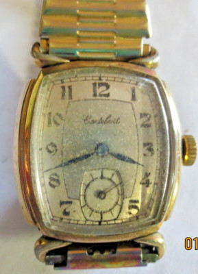 GENTS CORTEBERT SWILL 17 JEWELS GOLD PLATED CASE. RUNNING. SKU GB501-1