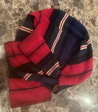 VTG Polo Ralph Lauren Mens Plaid Scarf Lambs Wool. BLACK LABEL.