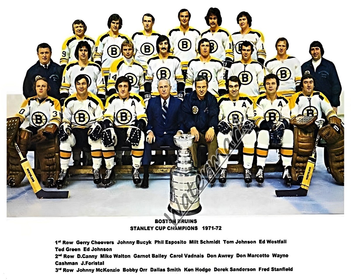 NHL 1971 72 Stanley Cup Champions Boston Bruins Team Pic X 10
