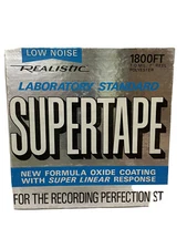 Realistic Supertape Laboratory Standard 1mil Reel to Reel 1800ft Low Noise