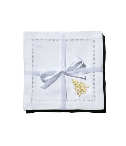 Henry Handwork Mod Tree Cocktail Napkins Set of 4 - Picture 1 of 1