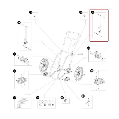 Thule Back Frame -L CHE XT (SP) 17-X for Chariot Cheetah XT 2