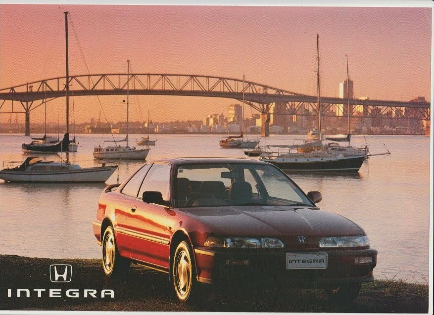 HONDA INTEGRA Nueva Zelanda 2p Folleto 2.ª generación integra 1992 HONDA INTEGRA Nueva Zelanda 2p Folleto 2.ª generación