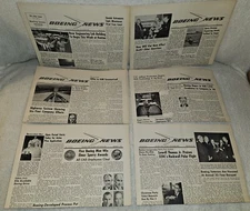 Boeing 1965 Aerospace News Articles, Lot of (9) Newspapers~ Vol. 24 #34~51