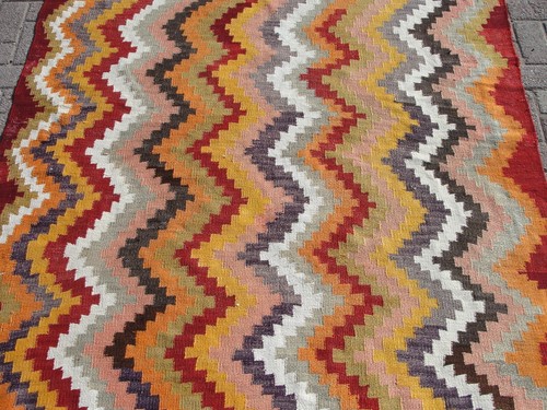 5x8 living room bohemian kilim rugs - area rugs for living room - Picture 4 of 10