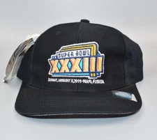 NFL Super Bowl XXXIII Vintage YOUTH Logo Athletic  Snapback Cap Hat - NWT