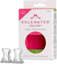 Solemates High Heel Protectors - GUARD AND PROTECT HEELS - 1 Pairs Clear