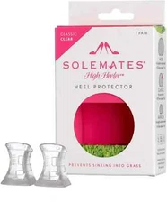 Solemates High Heel Protectors - GUARD AND PROTECT HEELS - 1 Pairs Clear