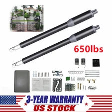 Electric Automatic Arm Dual Swing Gate Opener Heavy Duty Kit Remote Control NEW