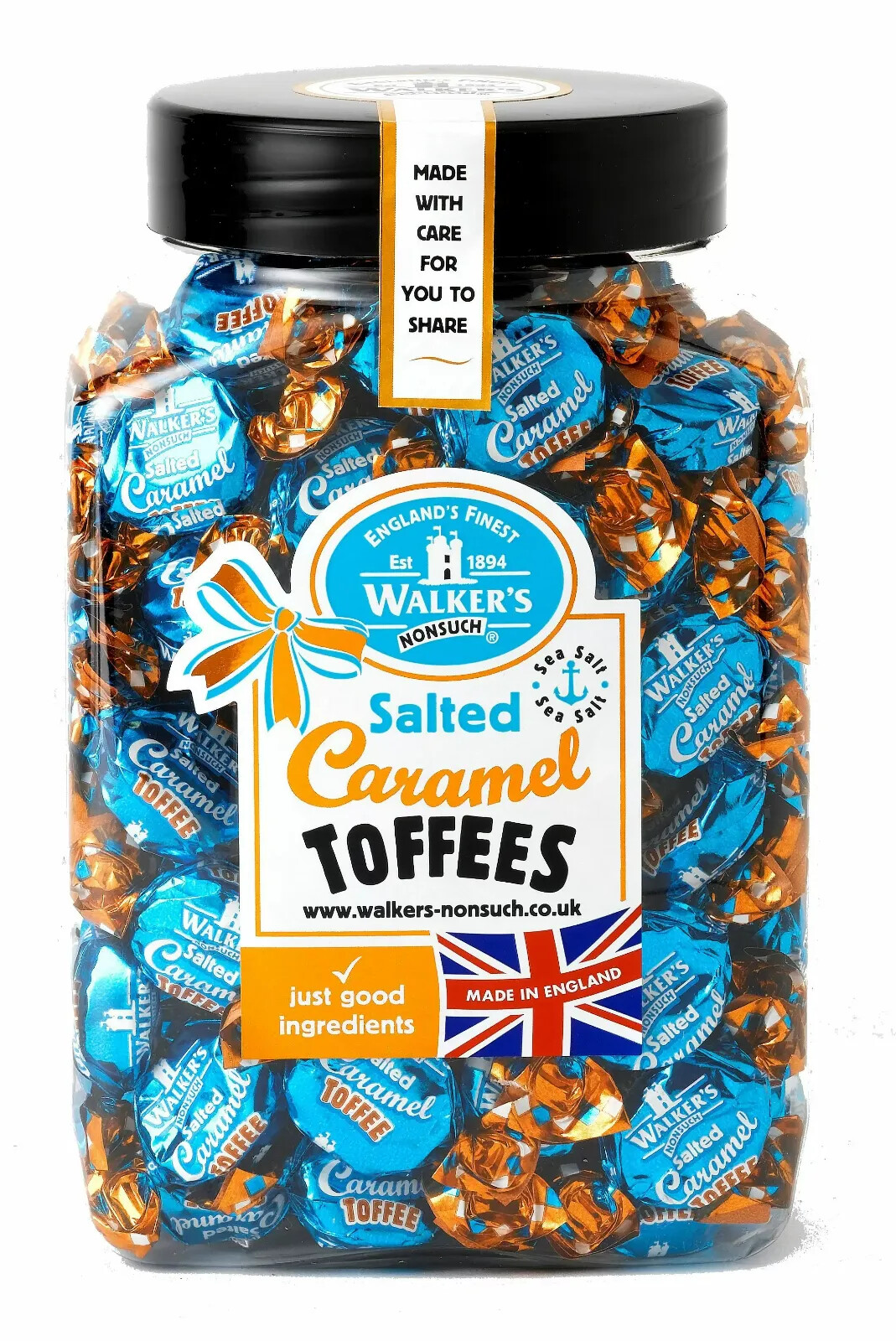 Walkers Assorted Toffee, Eclair, licorice, Milk Choc Gift Jars 450&1.25g Nonsuch eBay