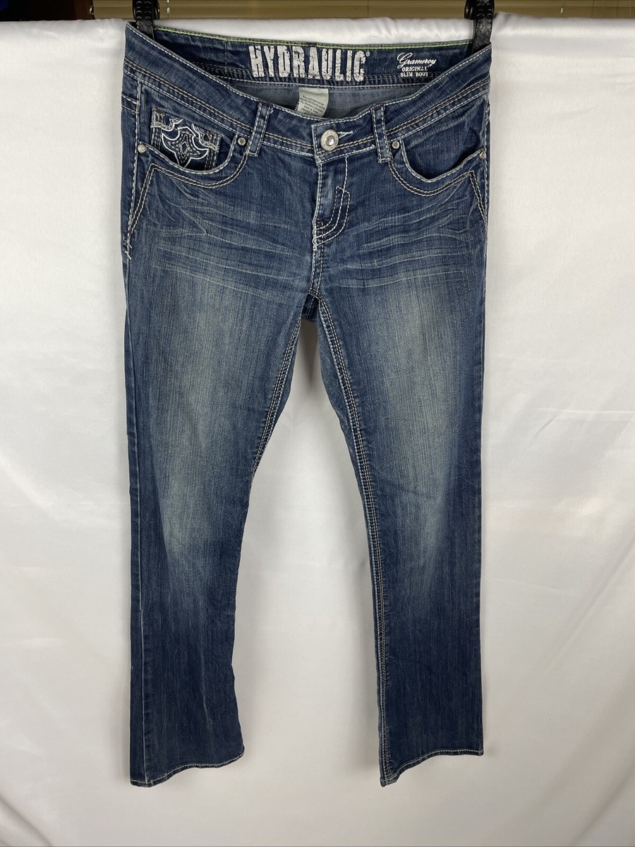 Hydraulic Jeans Womens 7/8 (30x32) Blue Gramercy Original Slim