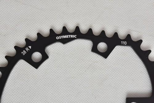 NOS, NIB stronglight O.symetric chainrings set 52/38t ! bcd 110 ! rare ! - Picture 5 of 9