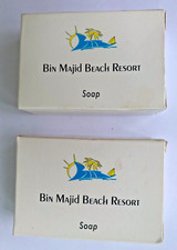 2 x Vintage Mydło SOAP Mydło hotelowe BIN MAJID Beach Hotel po około 17 gr. / Emirate