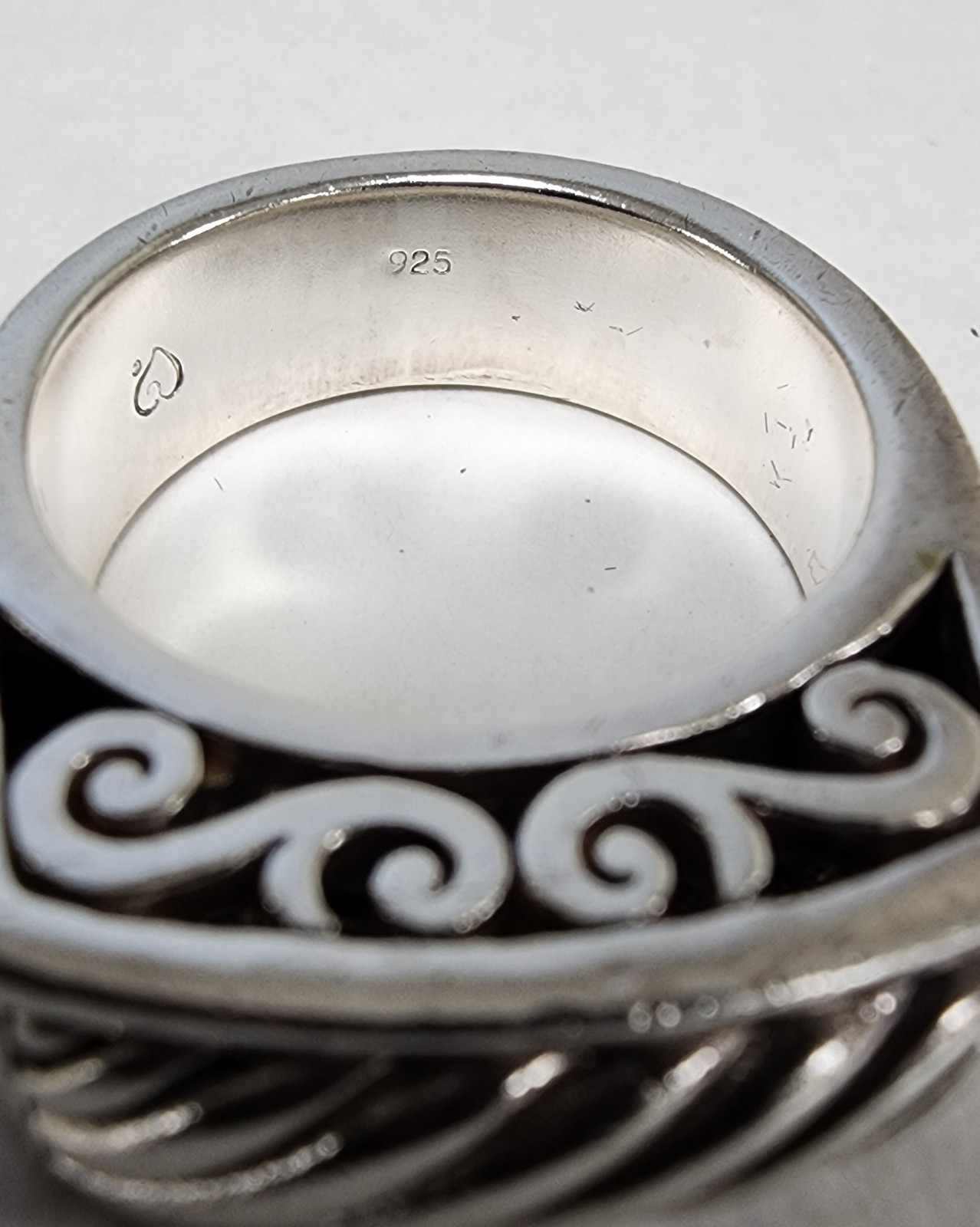 Brighton Sterling Silver 925 Rectangular Cable Op… - image 8