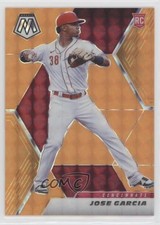 2021 Panini Mosaic Rookie Fluorescent Orange Prizm 25/25 Jose Garcia #253 0nr3