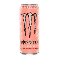 Monster Ultra Peach Flavor Energy Drink, Sugar Free Can 500ml