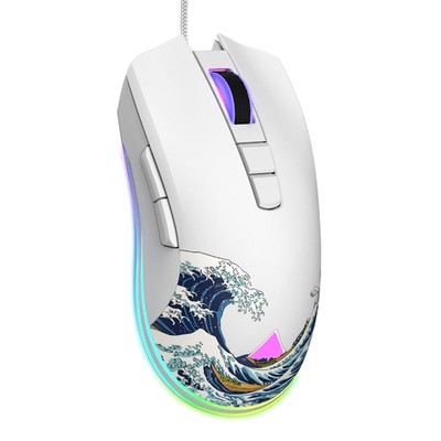 COSTOM Womier G705 USB Wired Gaming Mouse for PC Computer Windows Mac Laptop, Li