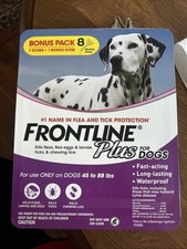 Frontline Plus Dogs Flea and Tick Treatment for Dogs 45 To 88 lb, 8 Doses