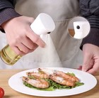 200mL Oil Sprayer Bottle Dispenser, Anti-Drip Mister/Spray Top White/Clear — photo 4