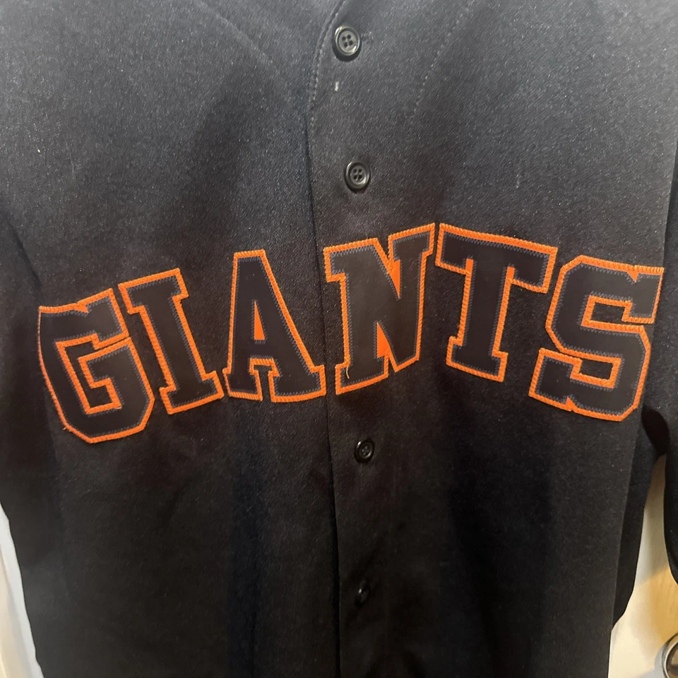 Camiseta deportiva para hombre Madison Bumgarner 2014 de los Gigantes de San Francisco negra de la Serie Mundial talla L Foto 3 de 4